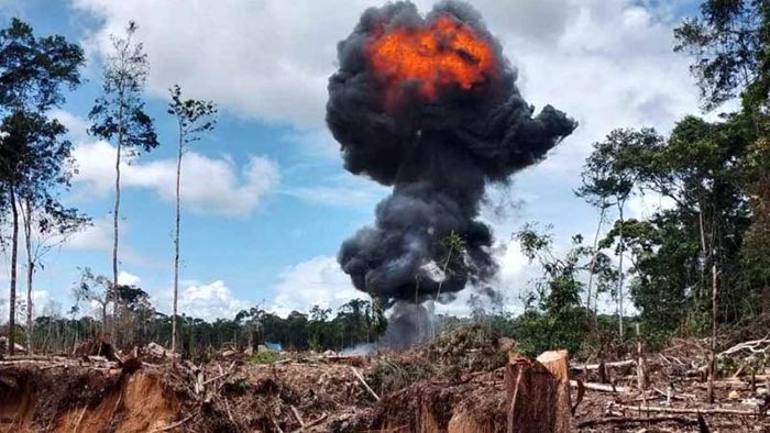 Madre de Dios: Fuerzas Armadas y PNP asestan duro golpe a la minería ilegal
